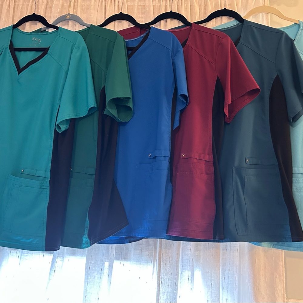 SET OF 6 SCRUB TOPS